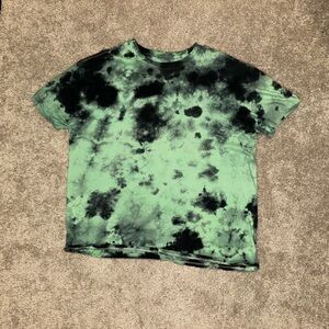 Men’s Tie-Dye T-Shirt - Green and Black